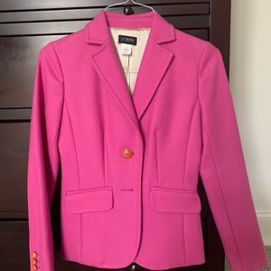 Adorable pink wool blazer. J crew. Size 0